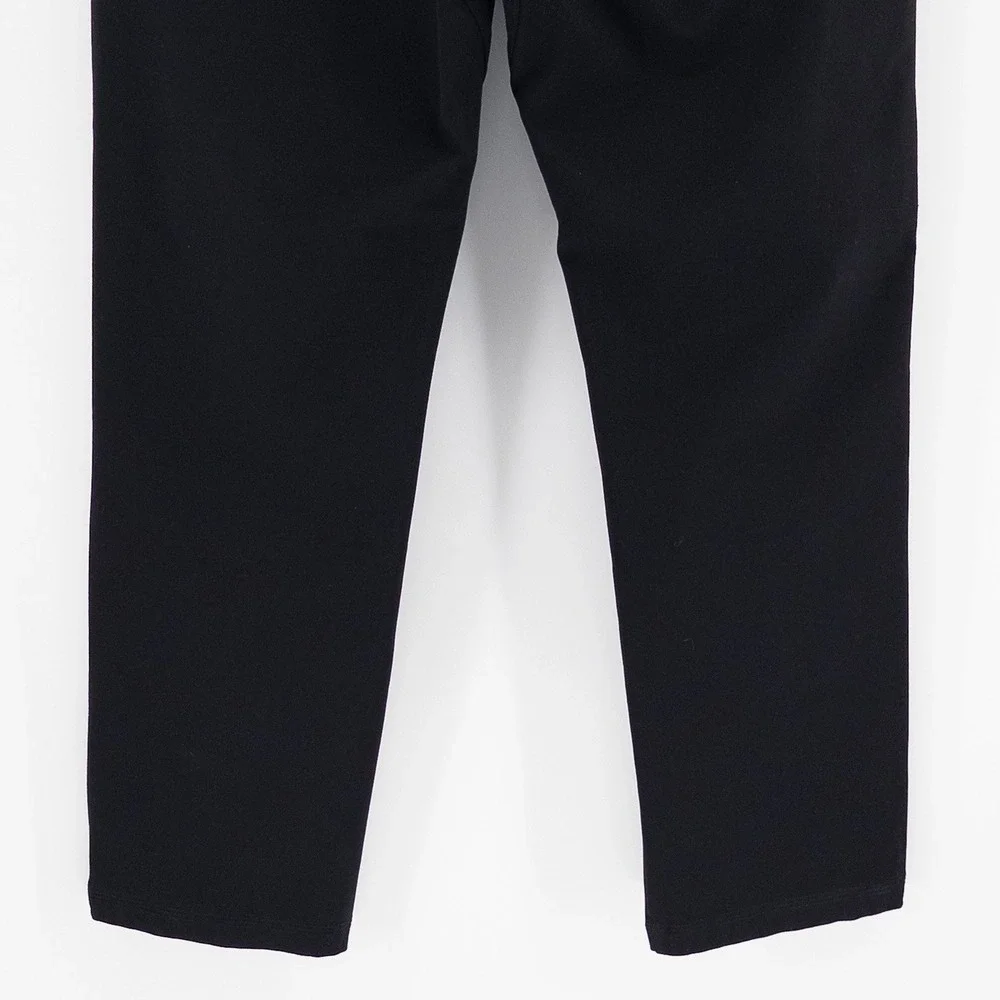 BYLT Mens 33x28‎ Everyday Pant 2.0 Straight Fit Chino Black Stretch Trousers